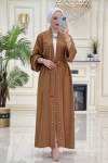 Btk Hüda Abaya 5439 Kahverengi